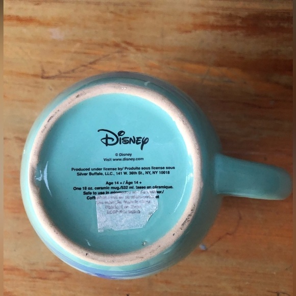 Disney’s The Little Mermaid Large Blue & Yellow 18oz Oval Coffee Mug - Picture 6 of 7